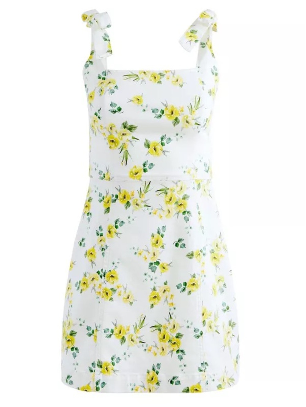Alice + Olivia Jeans Floral Tie Shoulder Dress Size 14